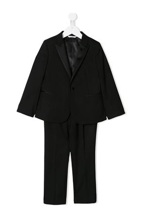 Black virgin wool two piece suit DOLCE E GABBANA KIDS | L41U49FUBBGKN0000